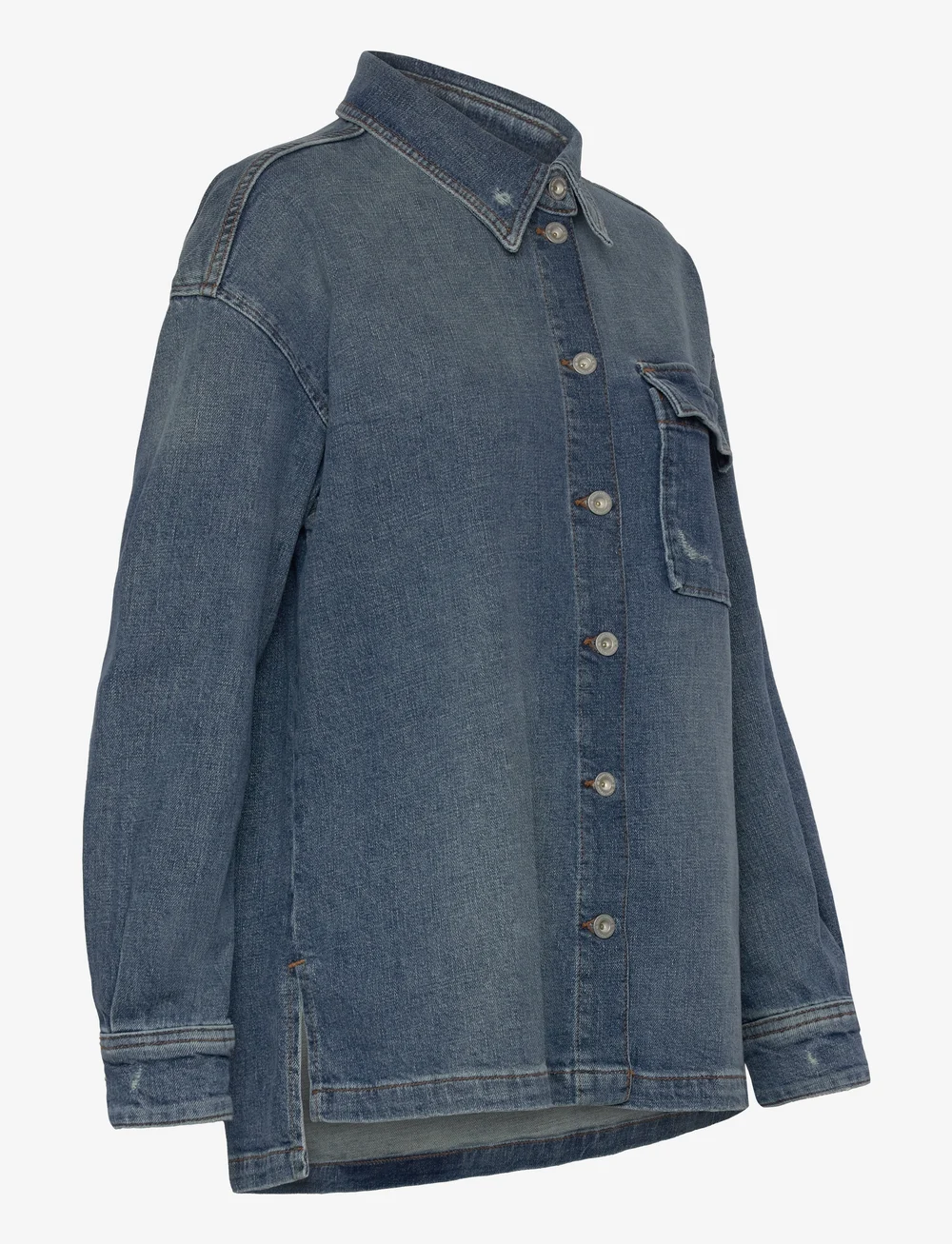 Marc O'Polo - DENIM SHIRT - jeansskjortor - fluent stretch wash - 4