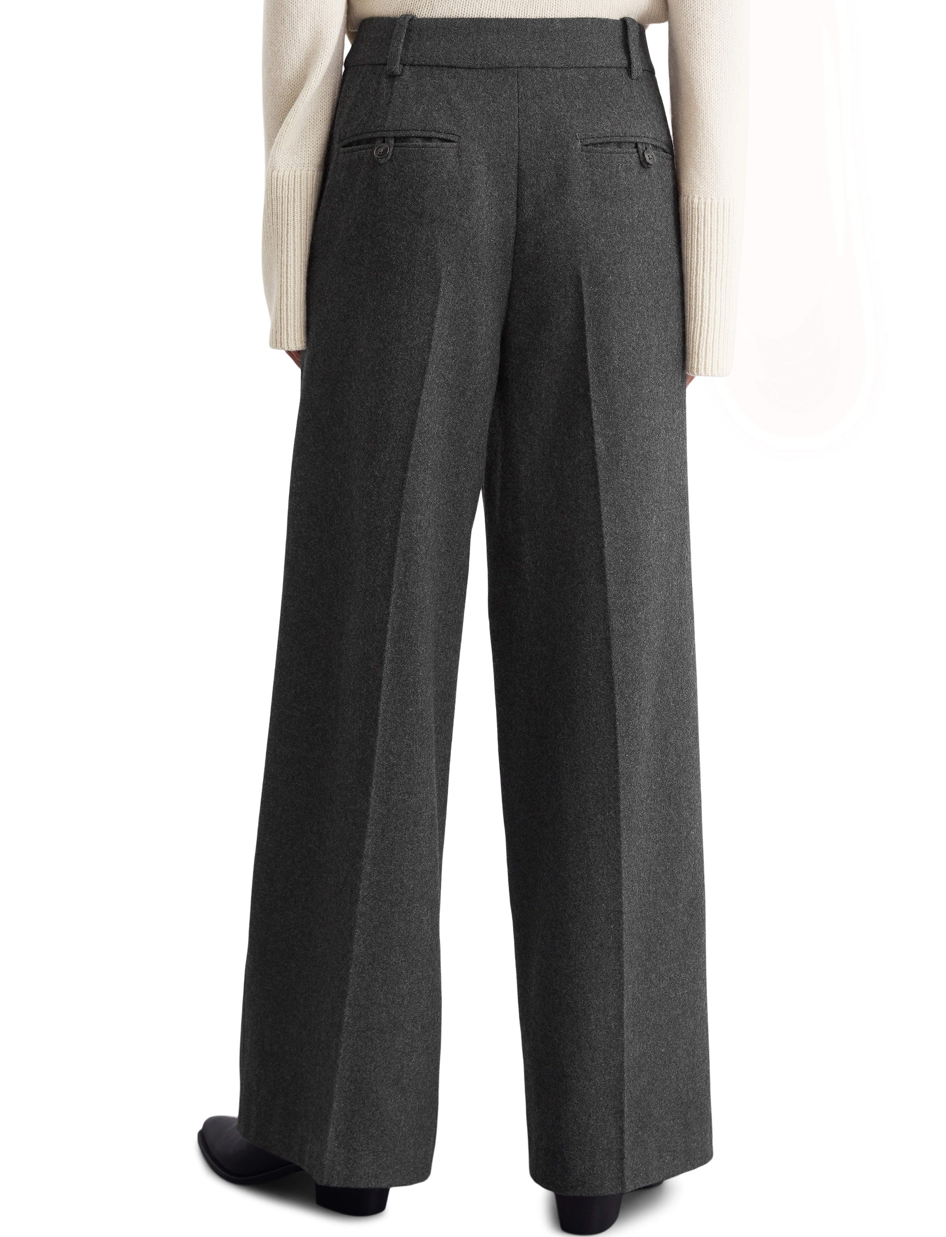 Marc O'Polo - WOVEN PANTS - deep grey melange - 3