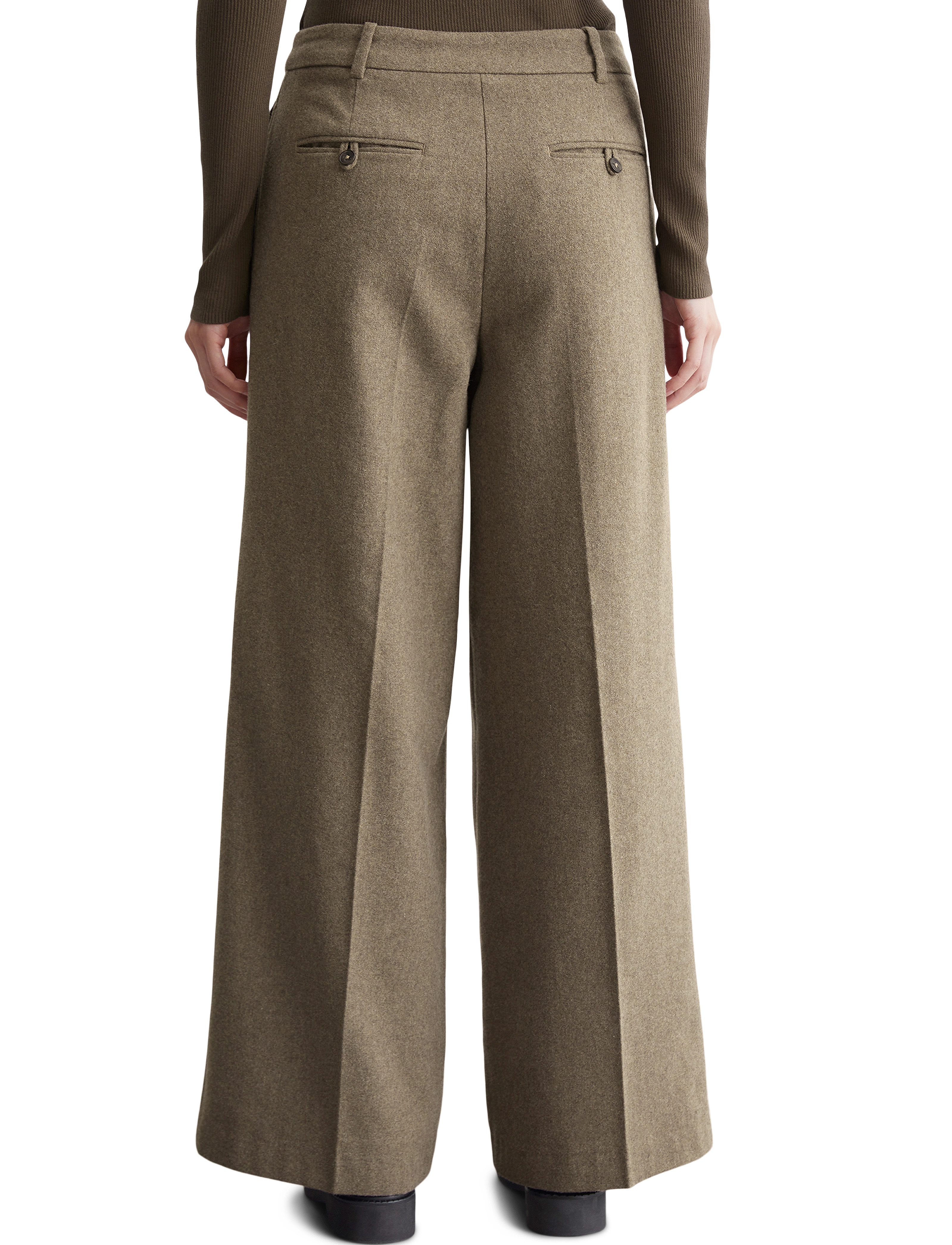 Marc O'Polo - WOVEN PANTS - shaded brown melange - 3