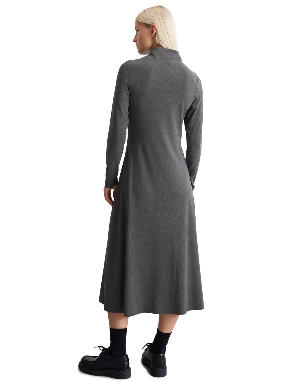 Marc O'Polo - JERSEY DRESSES - t-shirtkjoler - deep grey melange - 3