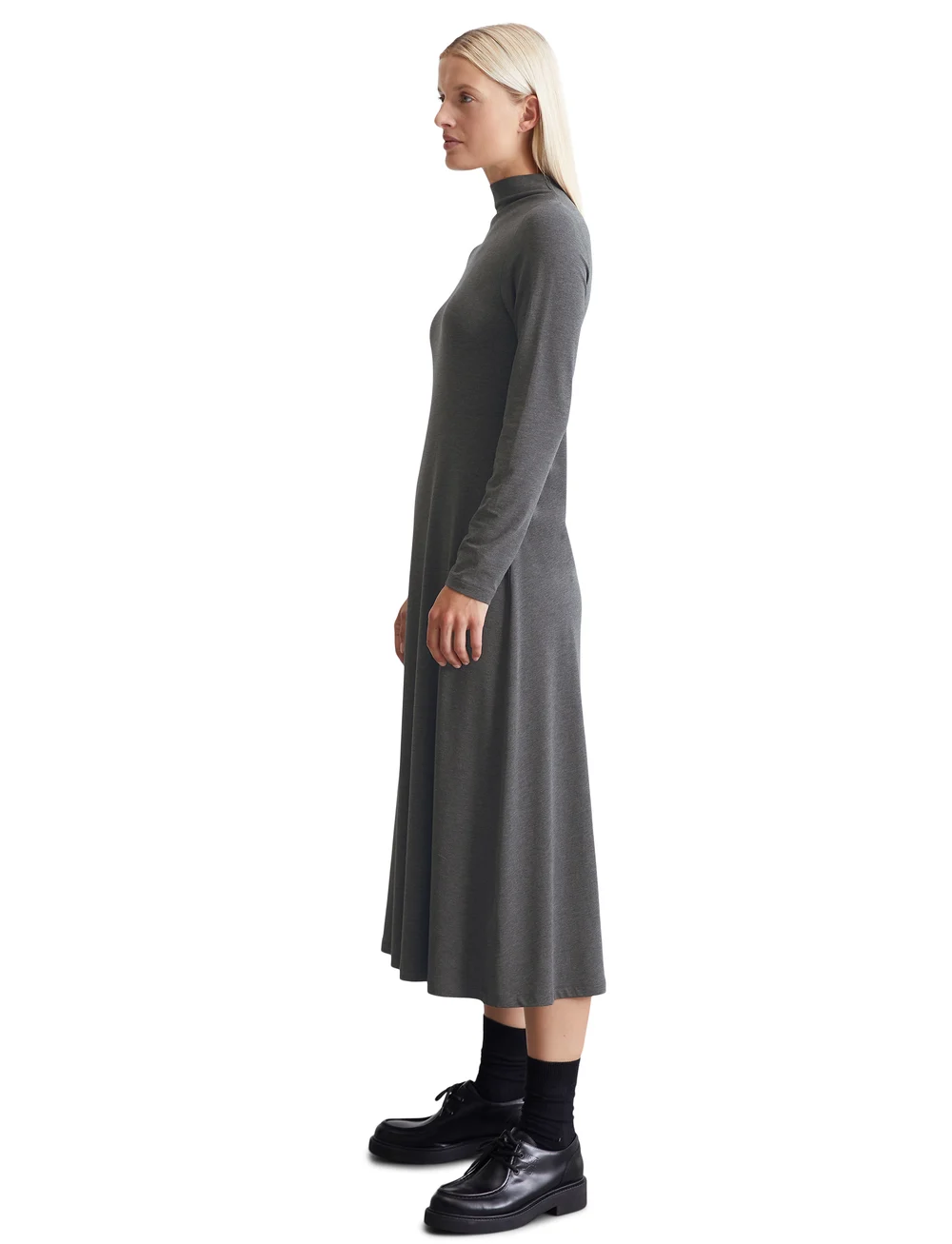 Marc O'Polo - JERSEY DRESSES - t-shirtkjoler - deep grey melange - 5