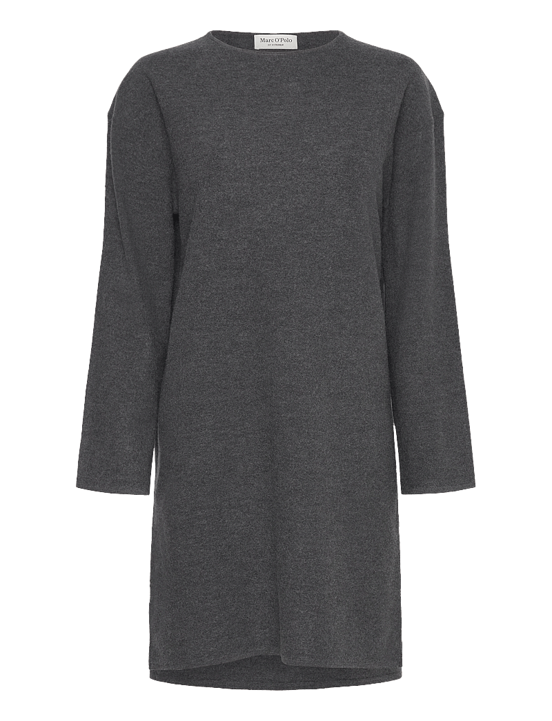 Marc O'Polo - HEAVY KNIT DRESSES - stickade klänningar - deep grey melange - 1