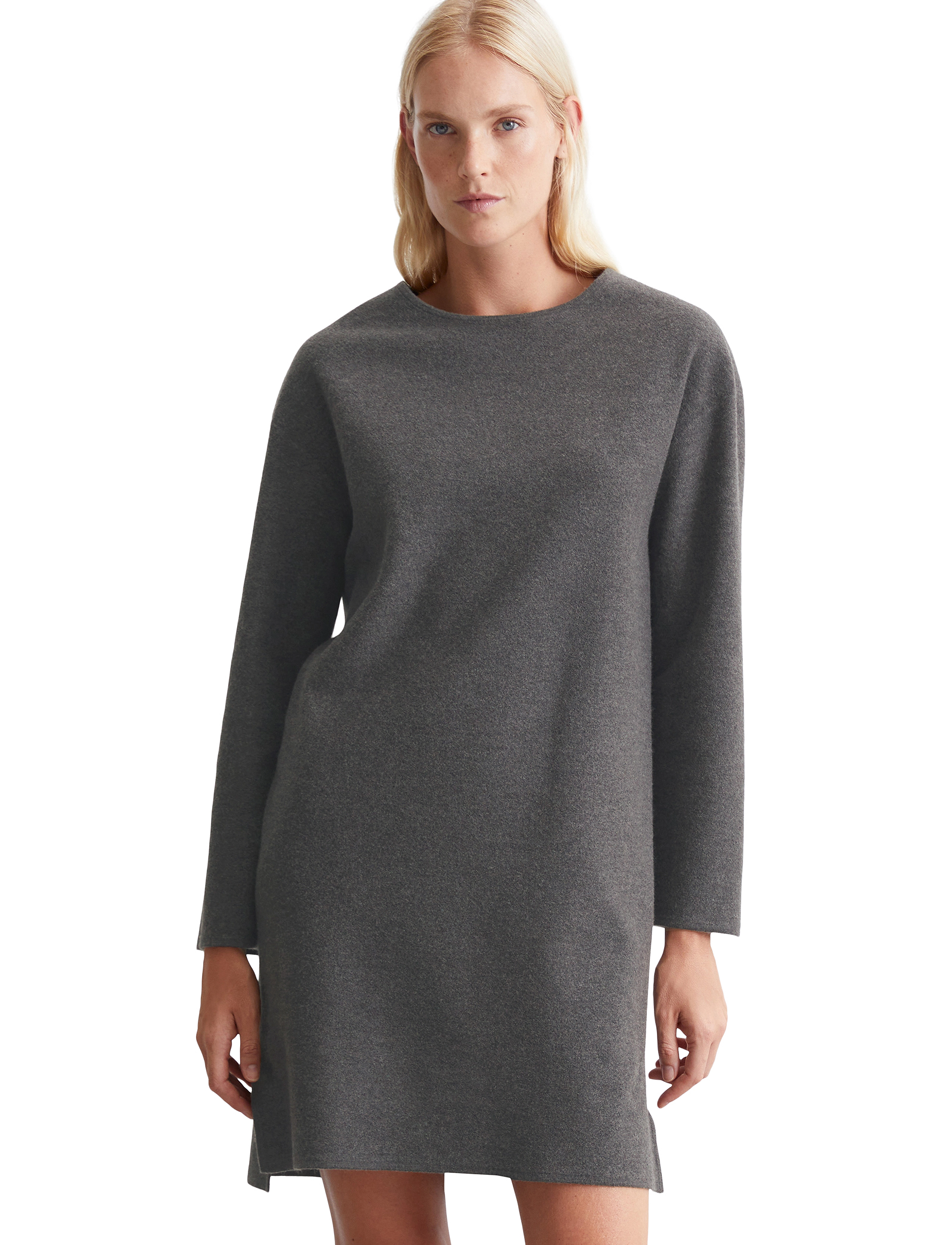 Marc O'Polo HEAVY KNIT DRESSES - Kjoler - DEEP GREY MELANGE / grey