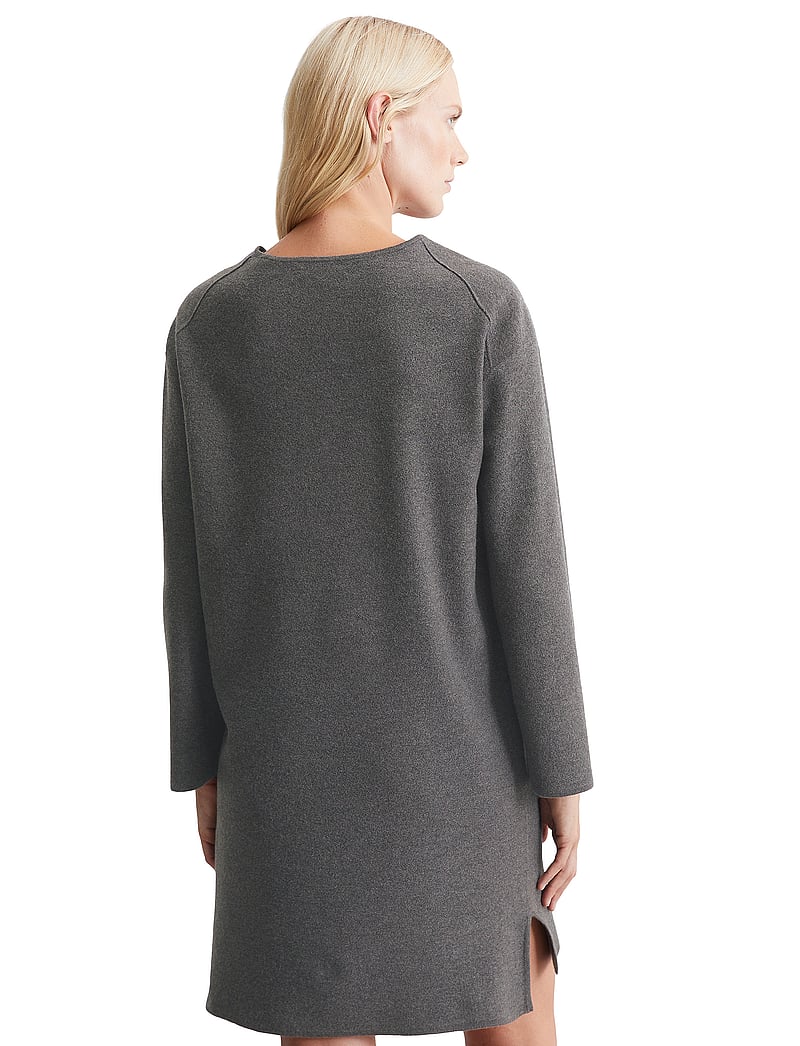 Marc O'Polo - HEAVY KNIT DRESSES - stickade klänningar - deep grey melange - 3