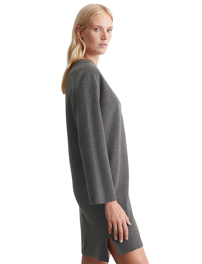Marc O'Polo - HEAVY KNIT DRESSES - stickade klänningar - deep grey melange - 5