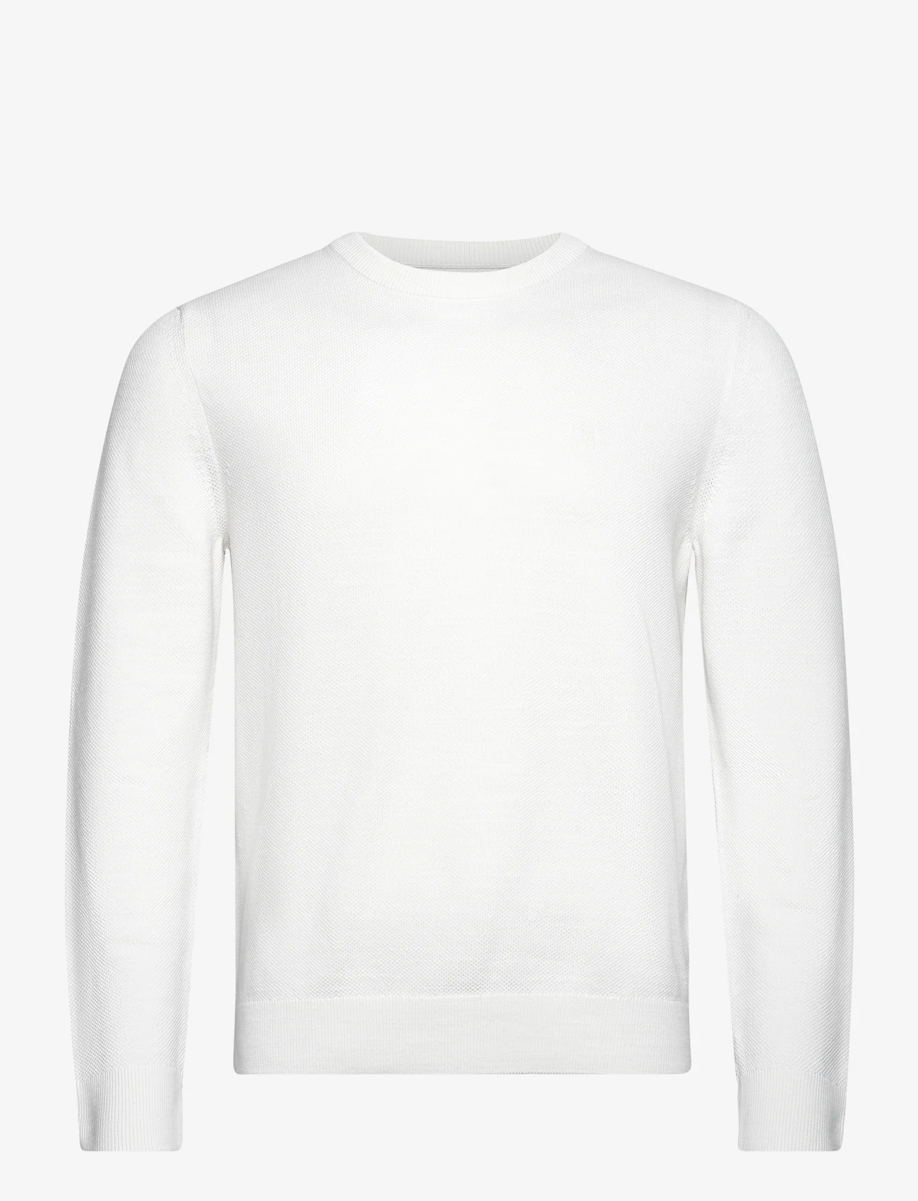 Marc O'Polo - PULLOVER LONG SLEEVE - rund hals - white cotton - 0