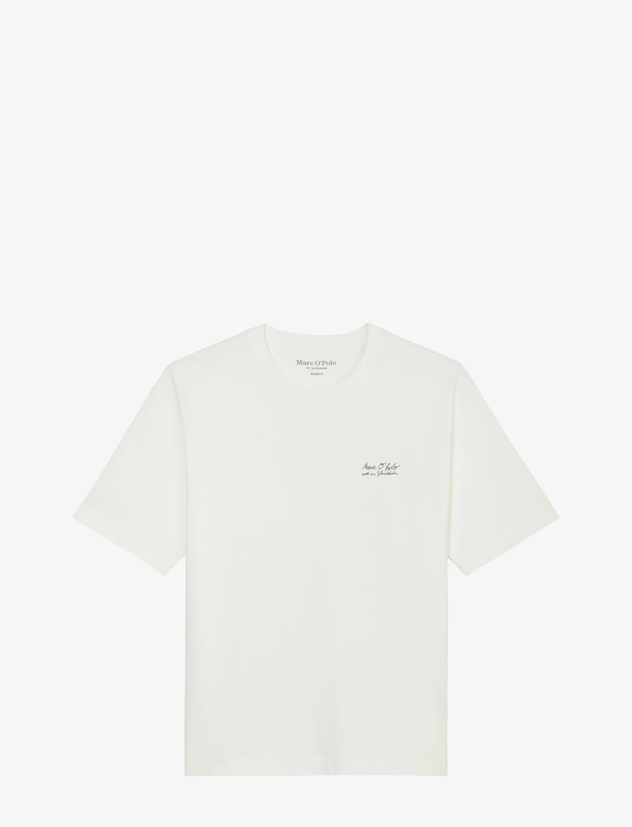 Marc O'Polo - T-SHIRTS SHORT SLEEVE - short-sleeved t-shirts - egg white - 0