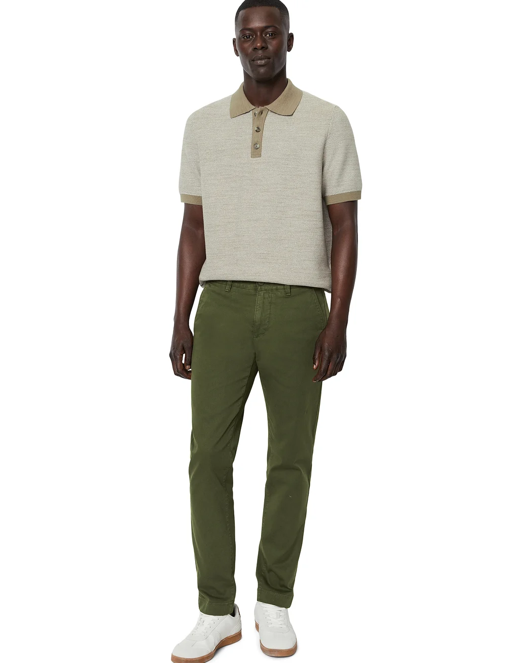 Marc O'Polo - WOVEN PANTS - casual - dried herb - 5