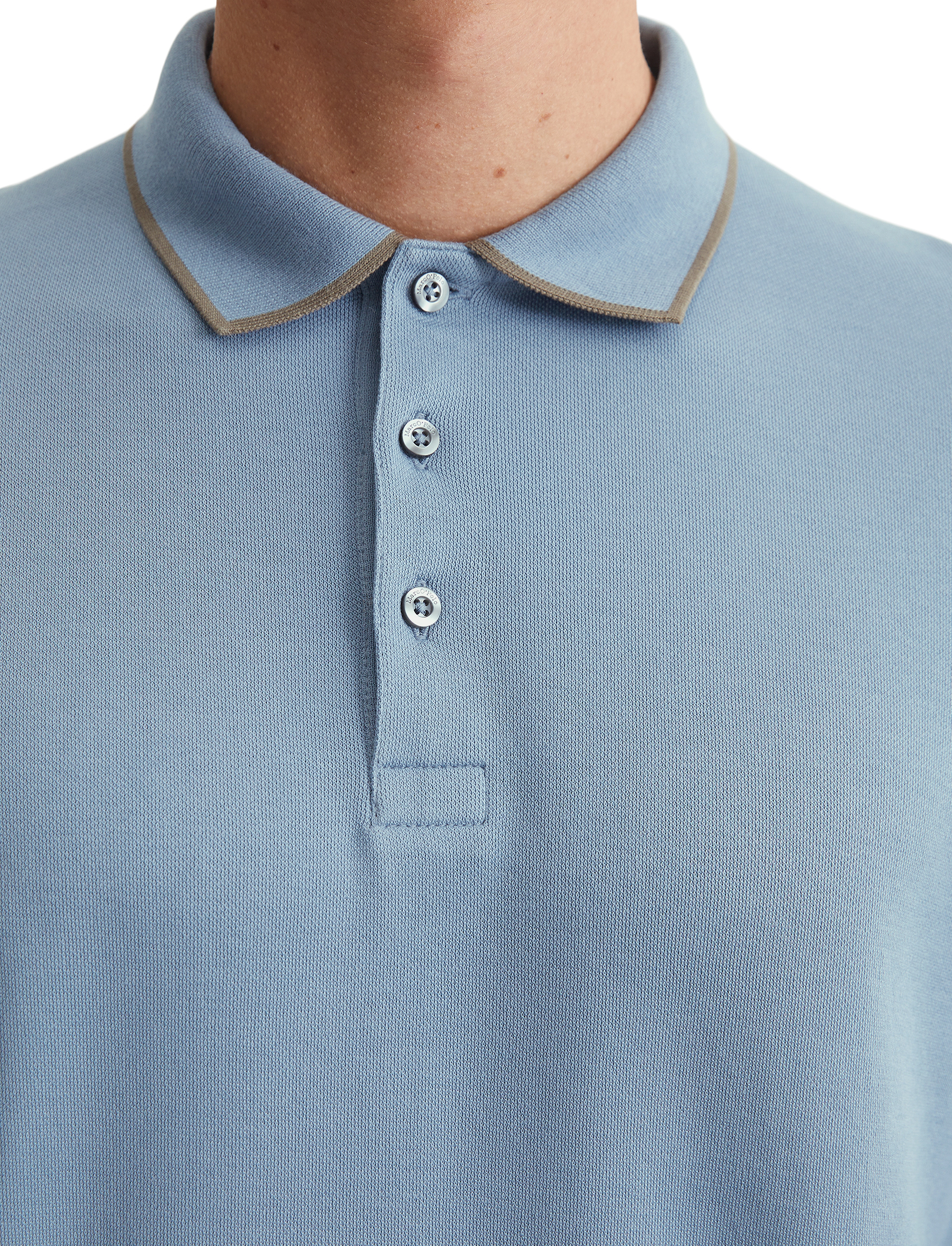 Marc O'Polo - POLOS LONG SLEEVE - meltwater - 3