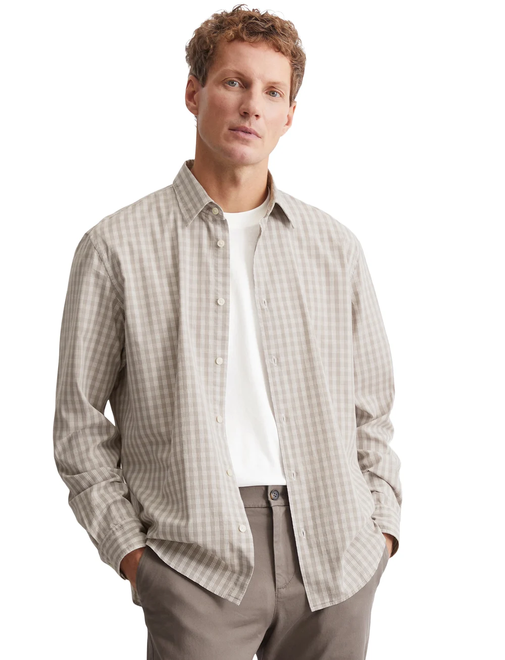 Marc O'Polo - SHIRTS/BLOUSES LONG SLEEVE - ternede skjorter - multi/dapple gray - 0