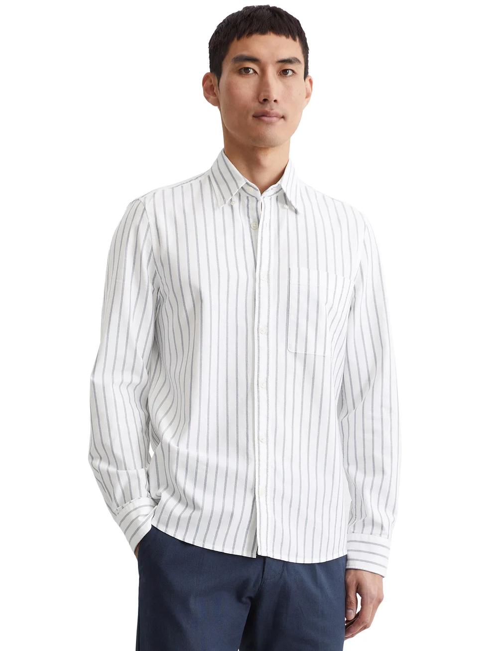 Marc O'Polo - SHIRTS/BLOUSES LONG SLEEVE - stribede skjorter - multi/white - 0