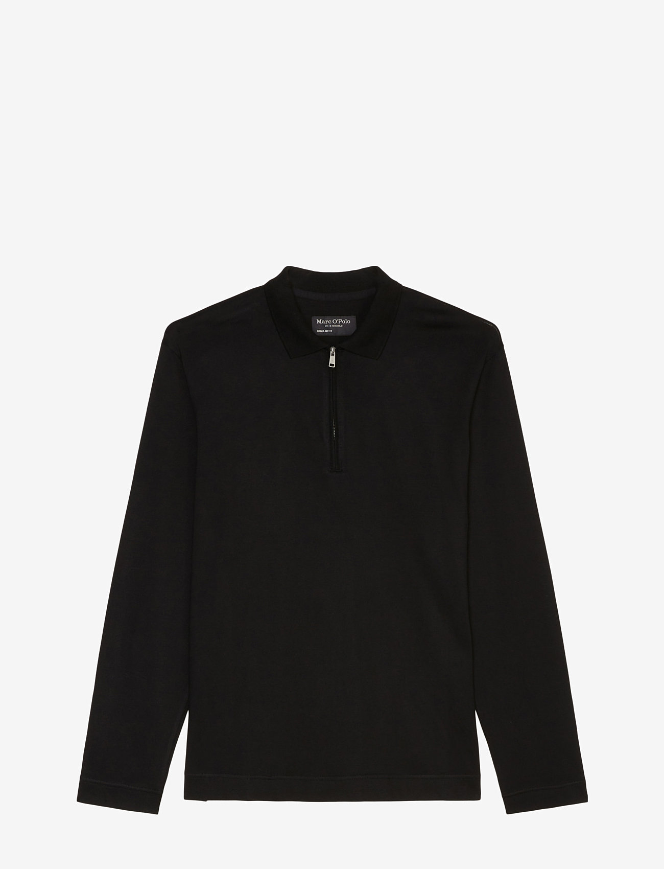 Marc O'Polo - POLOS LONG SLEEVE - black - 1