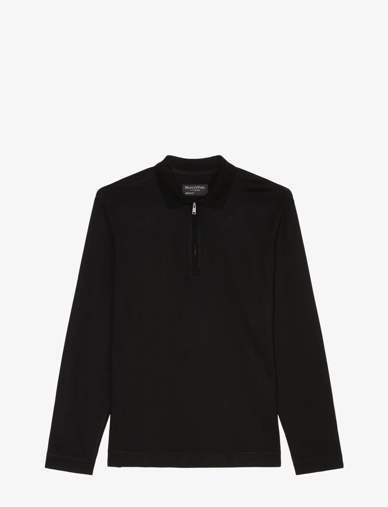Marc O'Polo - POLOS LONG SLEEVE - black - 1