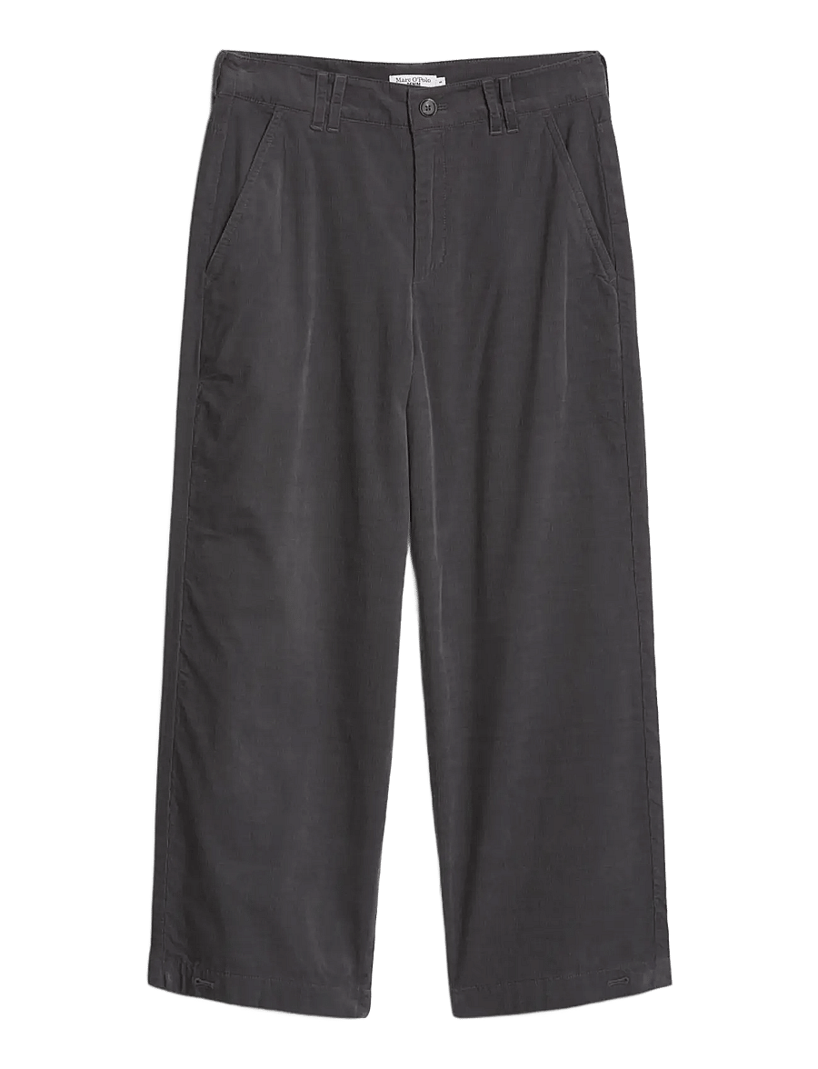 Marc O'Polo - Woven 5-Pockets - hosen mit weitem bein - light graphite - 1