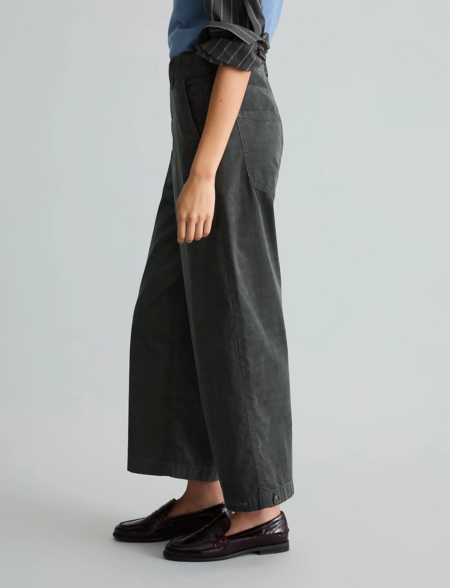 Marc O'Polo - Woven 5-Pockets - hosen mit weitem bein - light graphite - 4