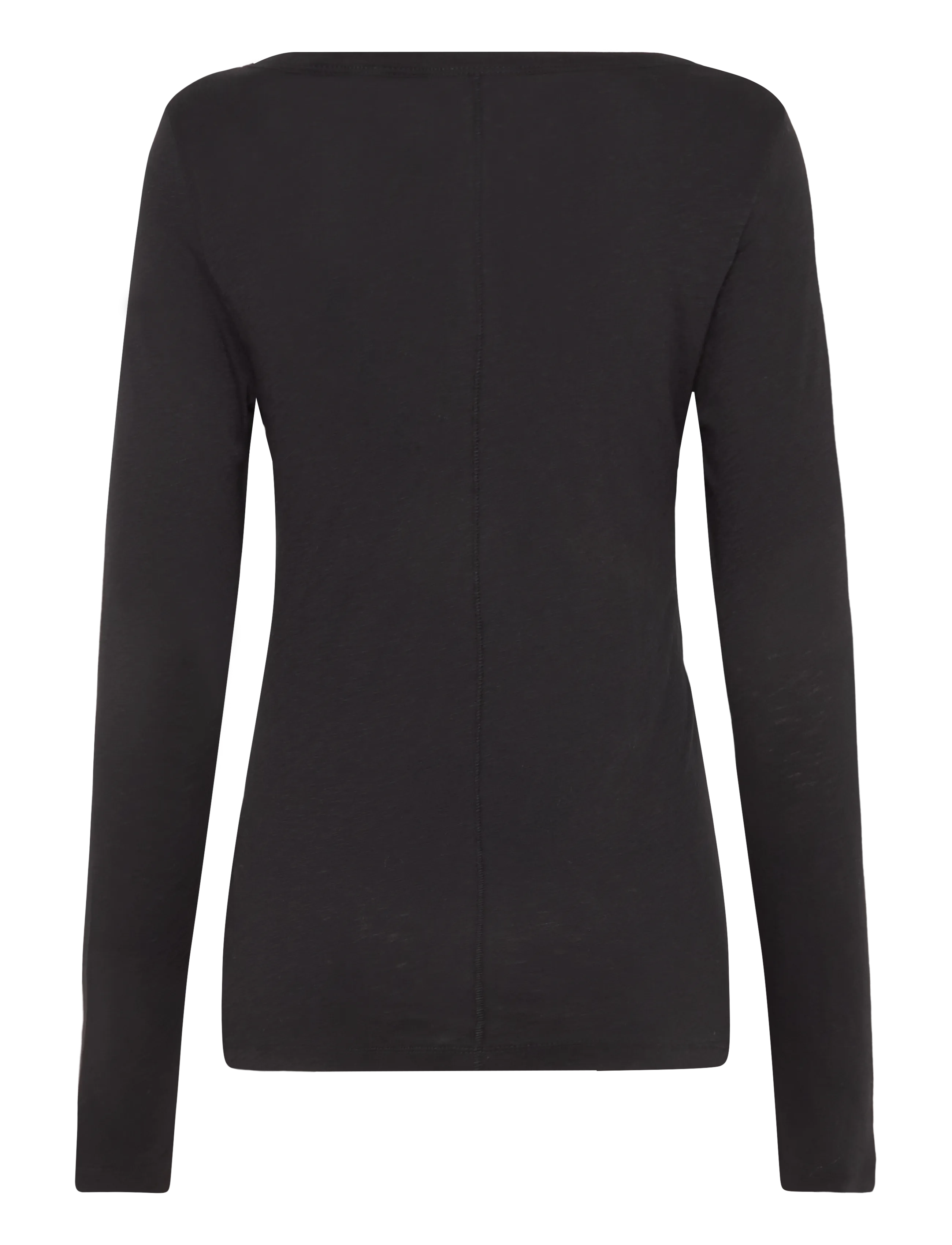 Marc O'Polo - T-Shirt, LSL, Round Neck, Slim Fit - sügisesed riided - black - 2