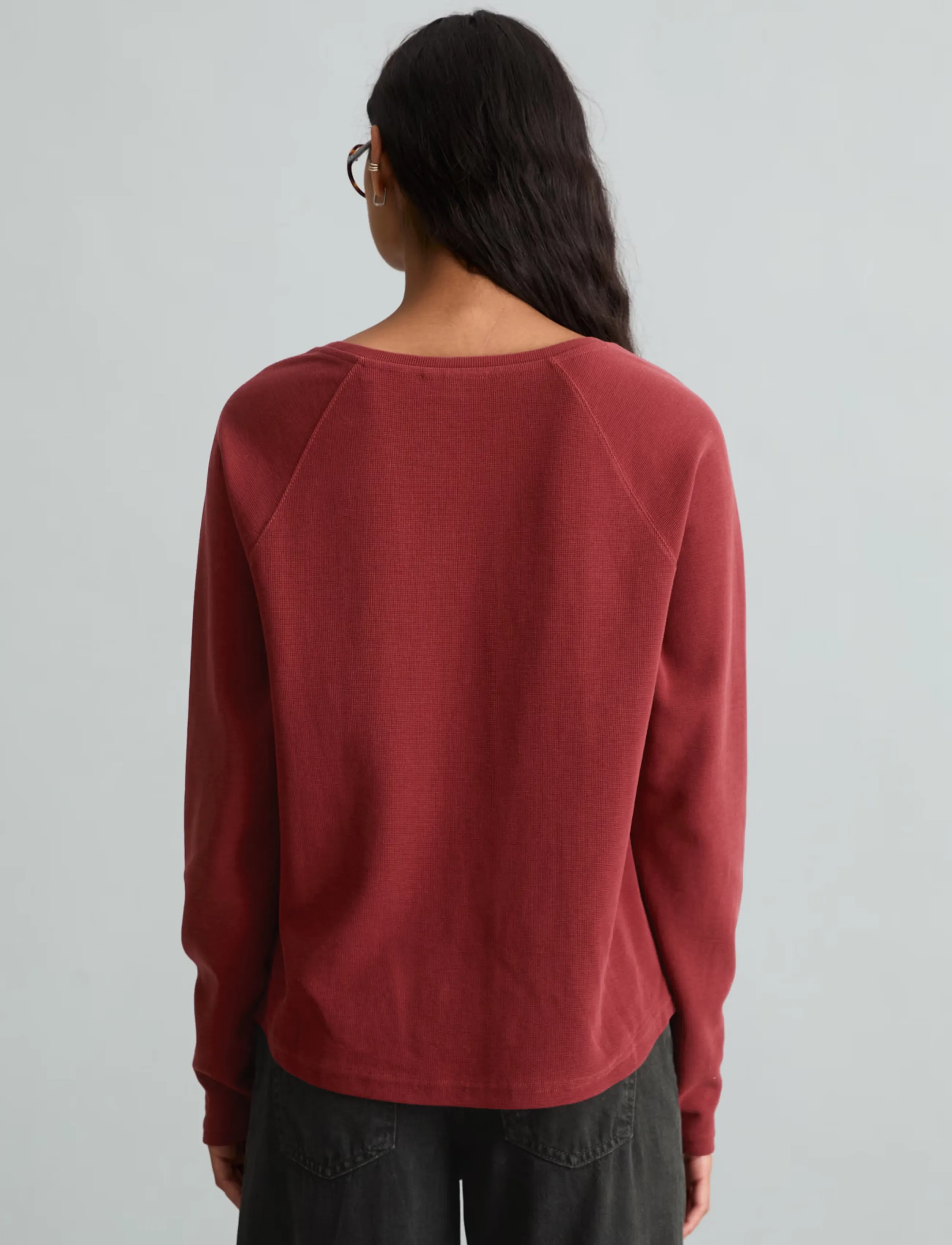 Marc O'Polo - T-Shirt, LSL, Raglan Sleeves - långärmade toppar - deep burgundy - 2