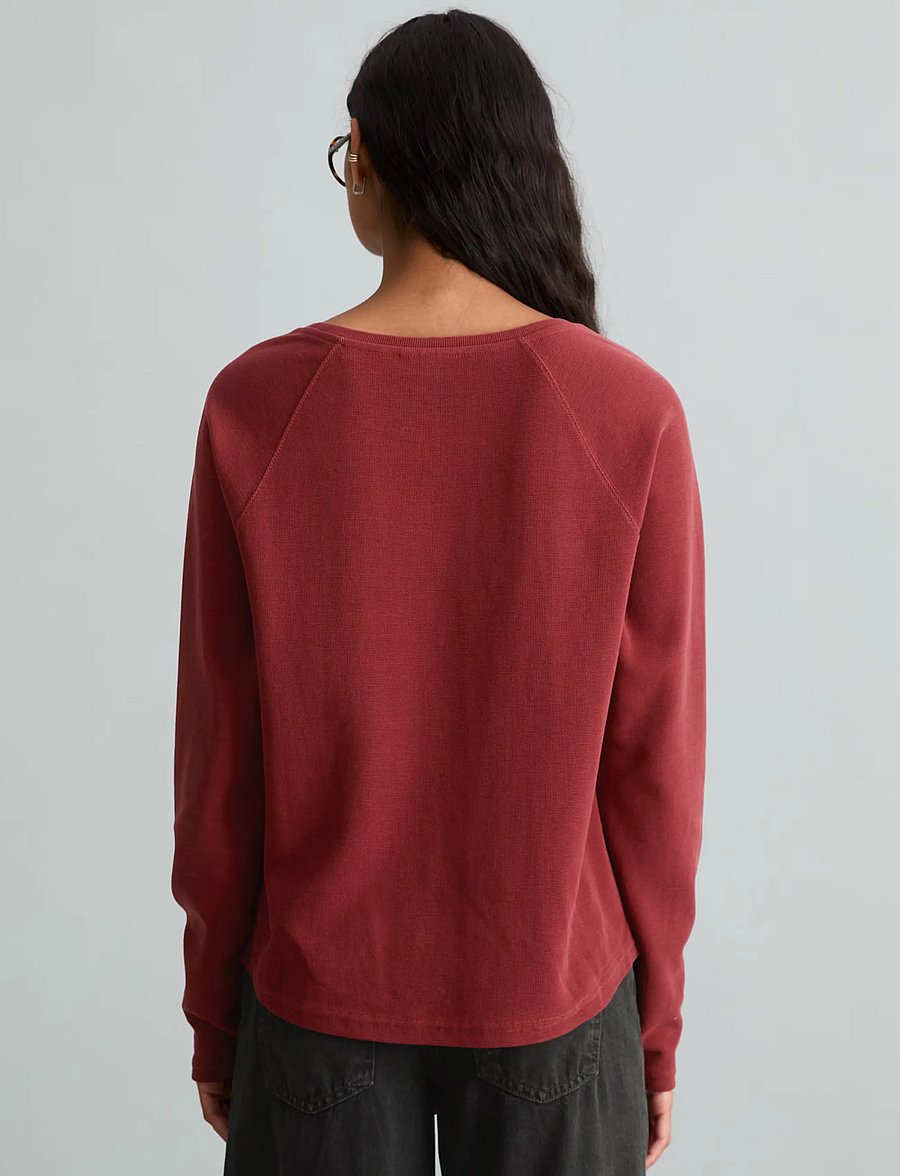 Marc O'Polo - T-Shirt, LSL, Raglan Sleeves - långärmade toppar - deep burgundy - 2