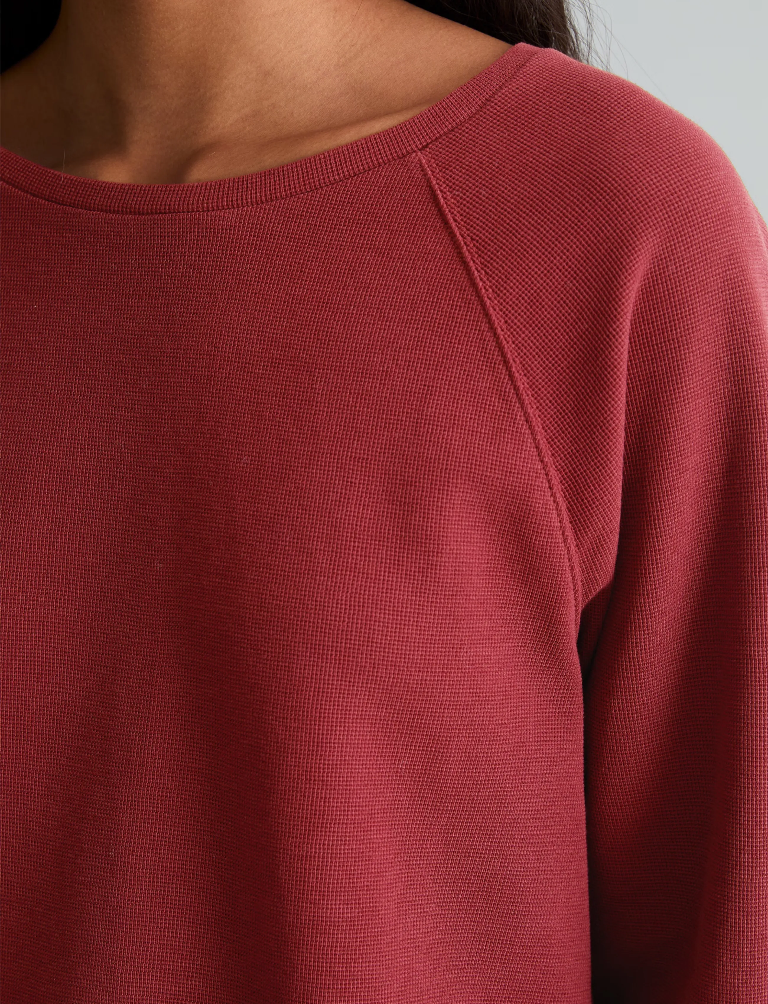Marc O'Polo - T-Shirt, LSL, Raglan Sleeves - långärmade toppar - deep burgundy - 3