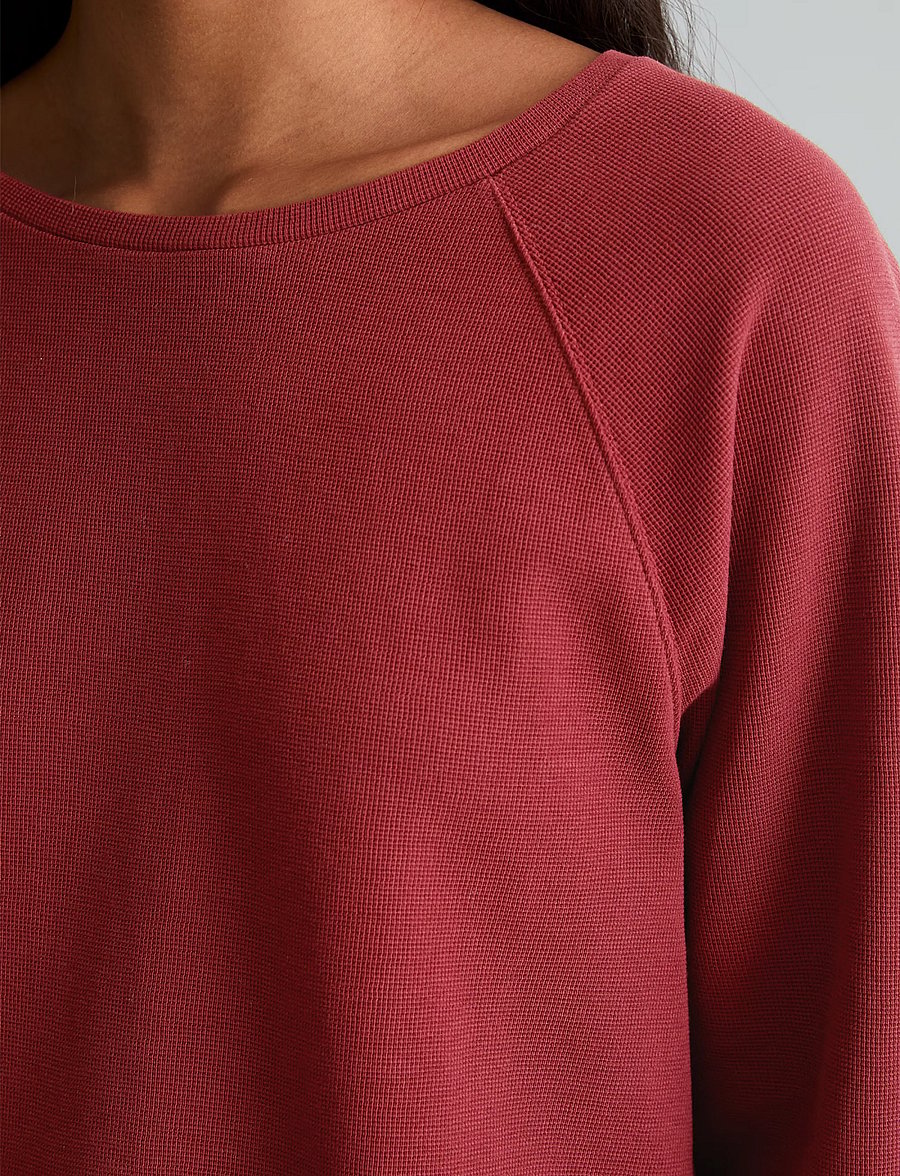 Marc O'Polo - T-Shirt, LSL, Raglan Sleeves - långärmade toppar - deep burgundy - 3