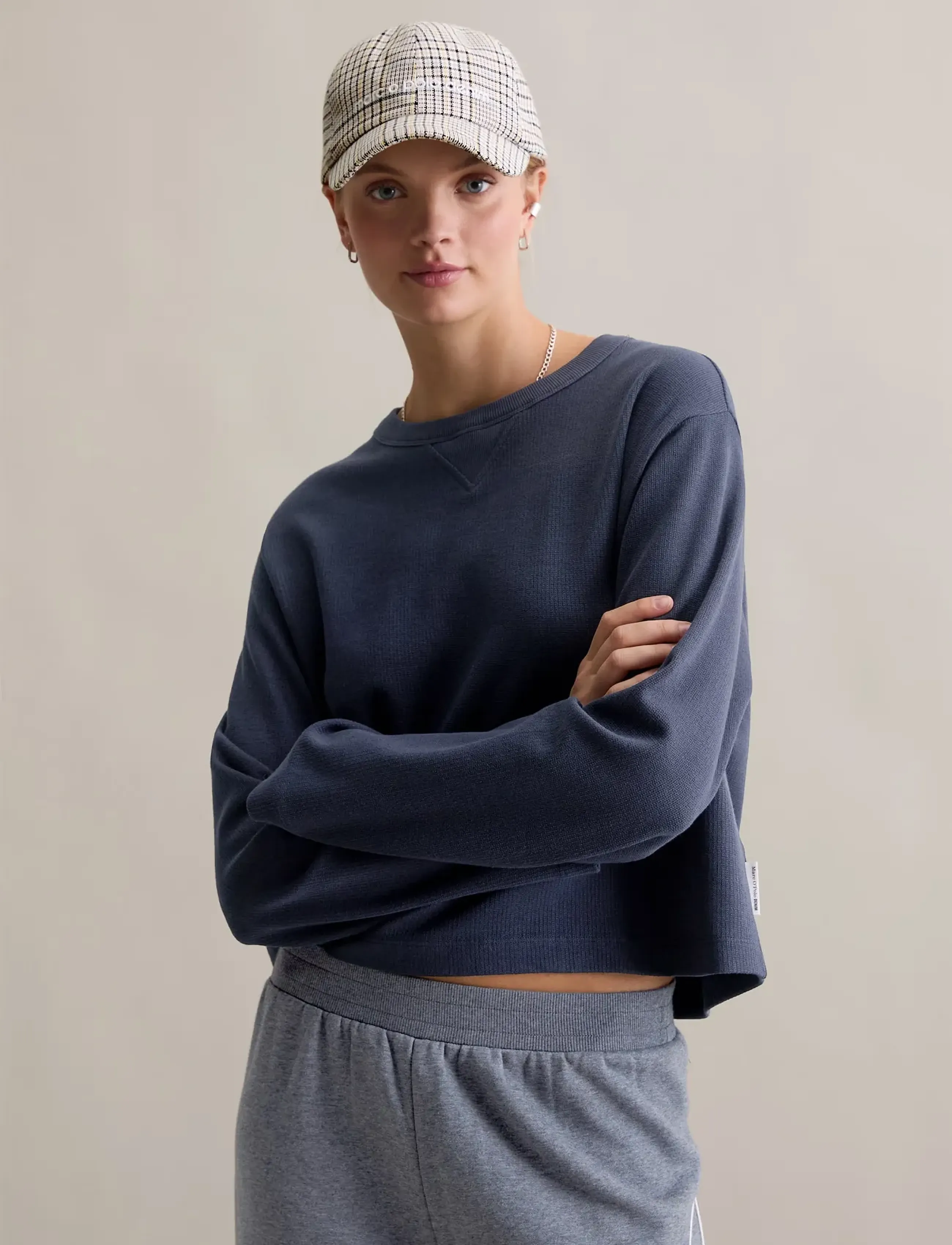 Marc O'Polo Jersey T-Shirts Longsleeve - T-shirts & Tops - BLUE DEPTHS / navy