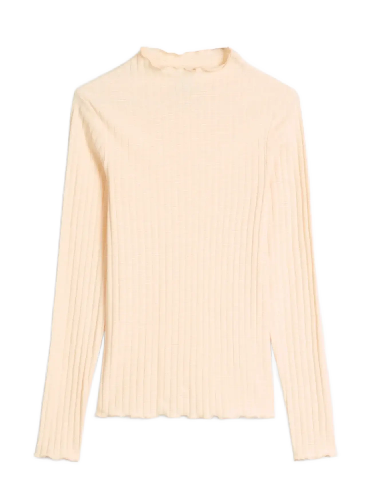 Marc O'Polo Jersey T-Shirts Longsleeve - Tøj - LIGHT ORANGE_MULTI_01 / orange