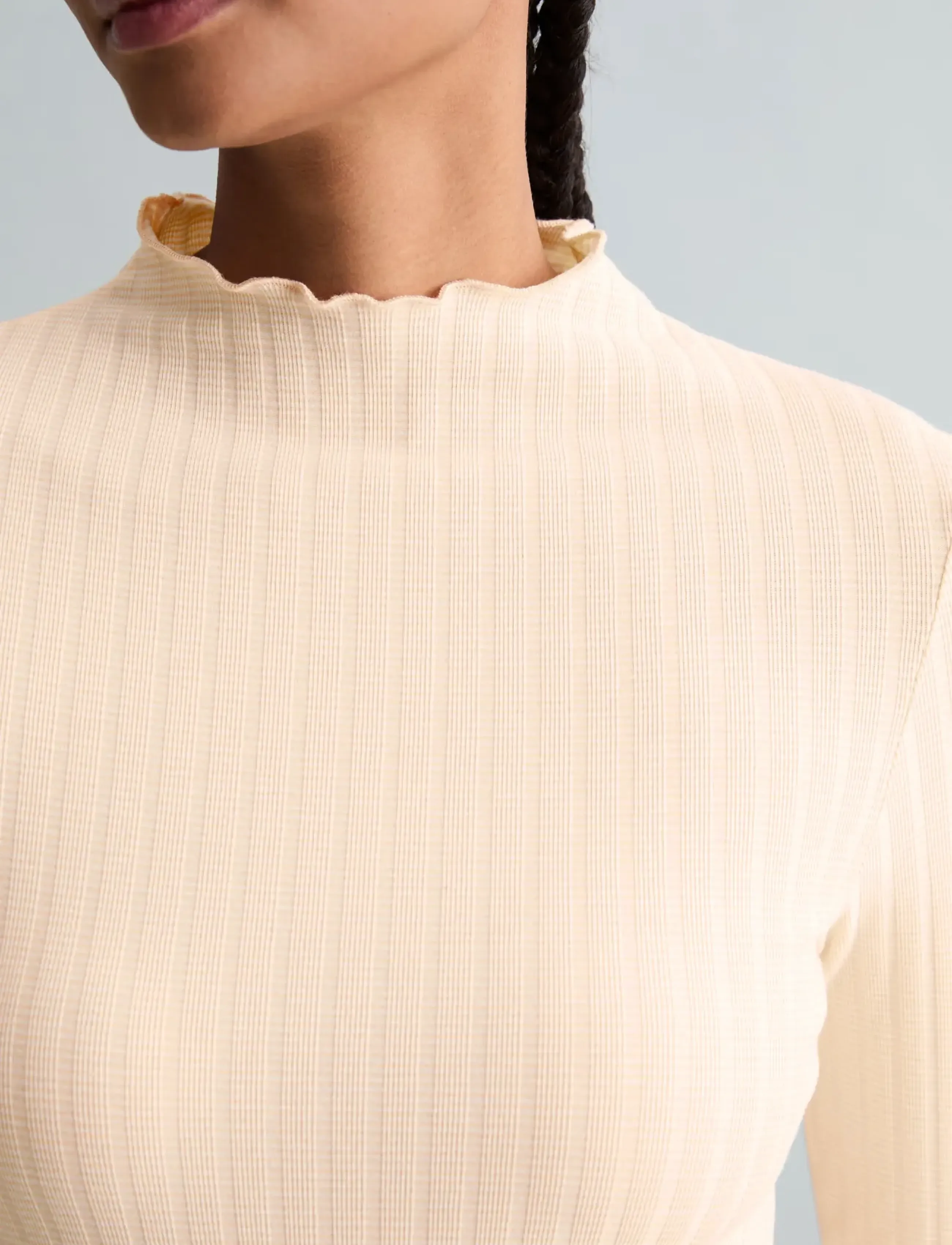Marc O'Polo - Jersey T-Shirts Longsleeve - langærmede toppe - light orange_multi_01 - 3