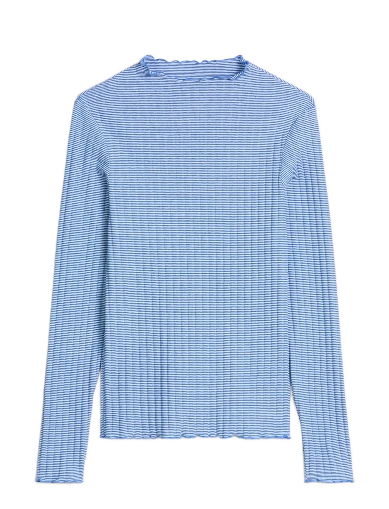 Marc O'Polo Jersey T-Shirts Longsleeve - Kläder - MEDIUM BLUE_MULTI_01 / blue