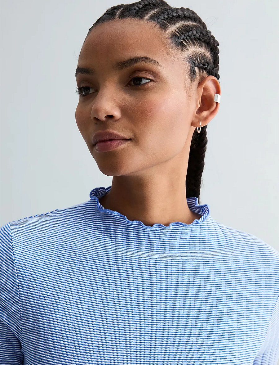 Marc O'Polo - Jersey T-Shirts Longsleeve - pikkade varrukatega alussärgid - medium blue_multi_01 - 0
