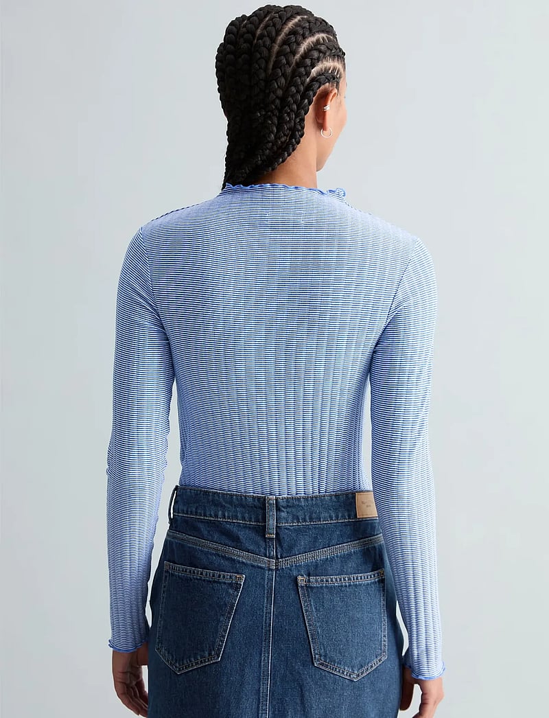 Marc O'Polo - Jersey T-Shirts Longsleeve - langærmede toppe - medium blue_multi_01 - 2
