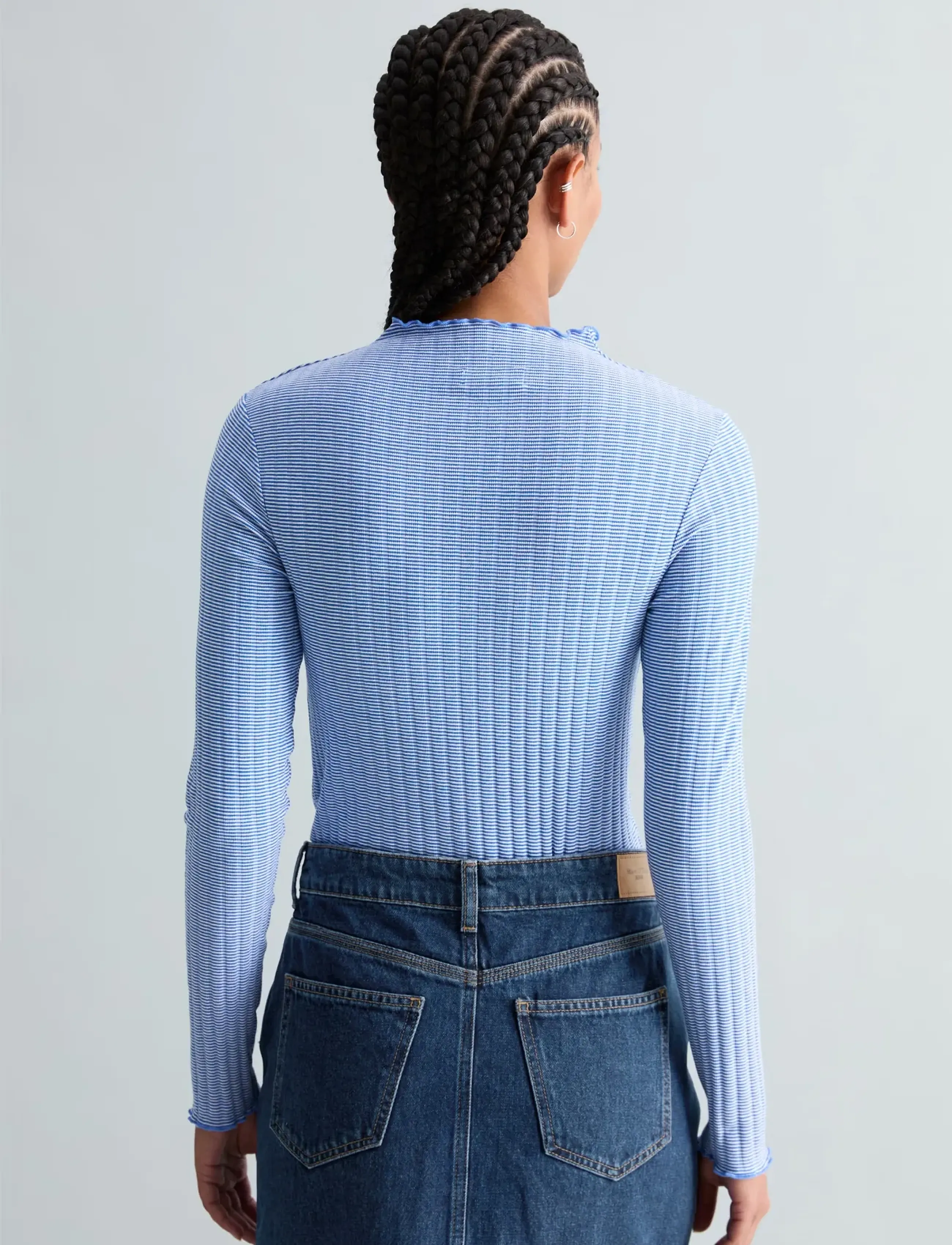 Marc O'Polo - Jersey T-Shirts Longsleeve - pikkade varrukatega alussärgid - medium blue_multi_01 - 2