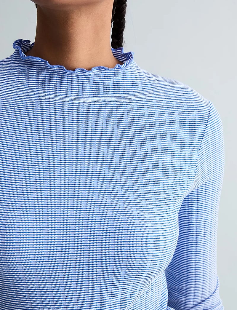 Marc O'Polo - Jersey T-Shirts Longsleeve - langærmede toppe - medium blue_multi_01 - 3