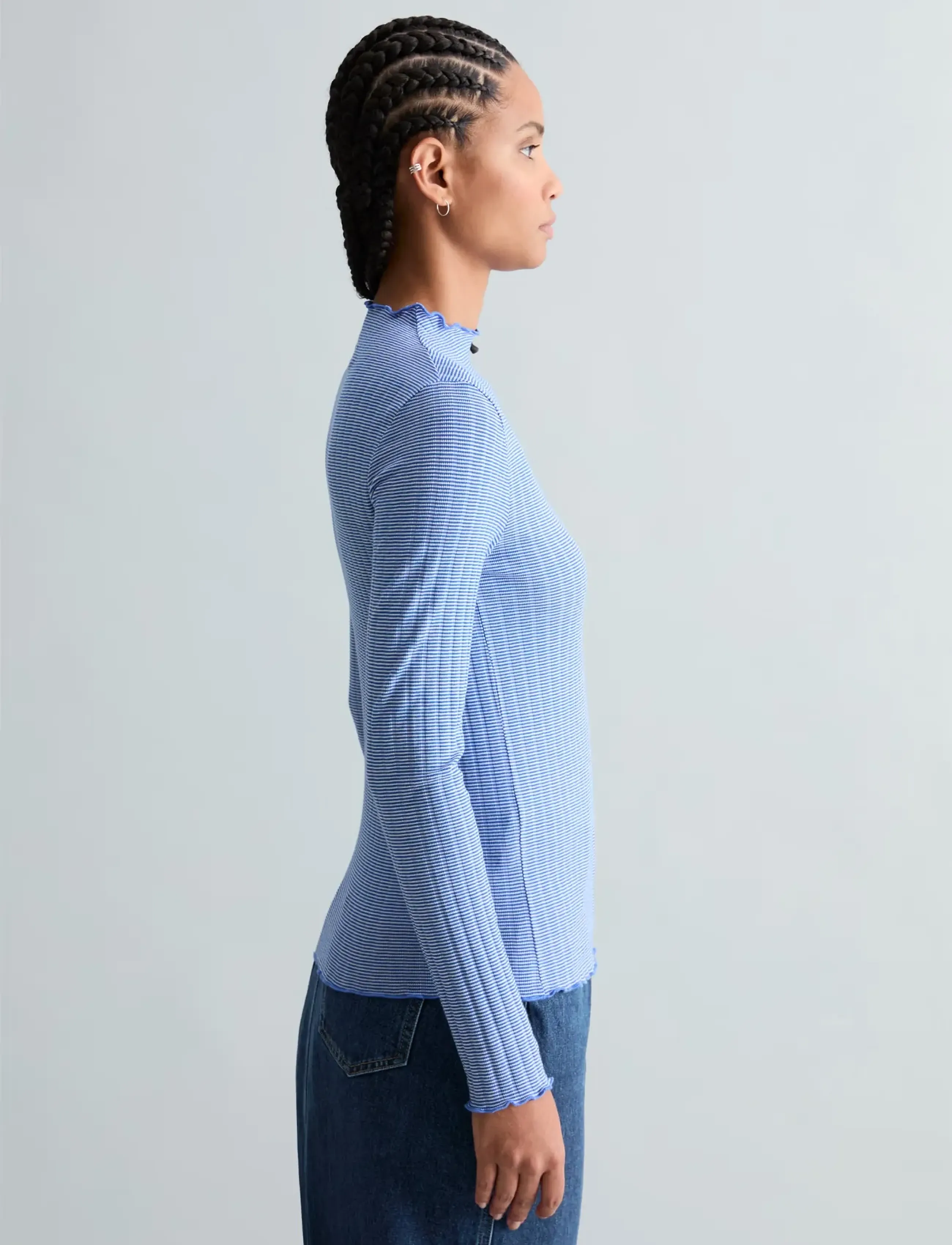 Marc O'Polo - Jersey T-Shirts Longsleeve - pikkade varrukatega alussärgid - medium blue_multi_01 - 4