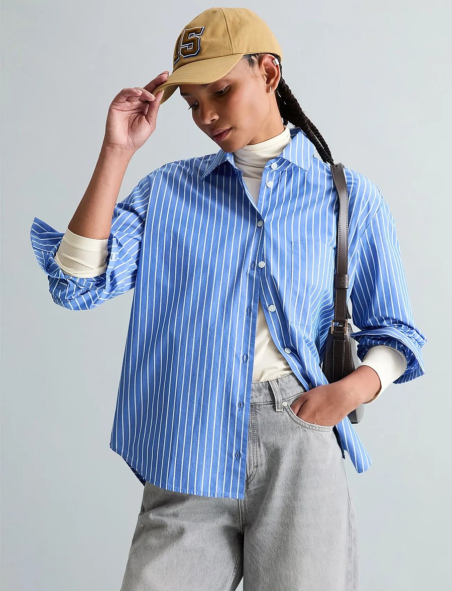 Marc O'Polo - Woven Blouses Longsleeve - langärmlige hemden - medium blue_multi_06 - 0