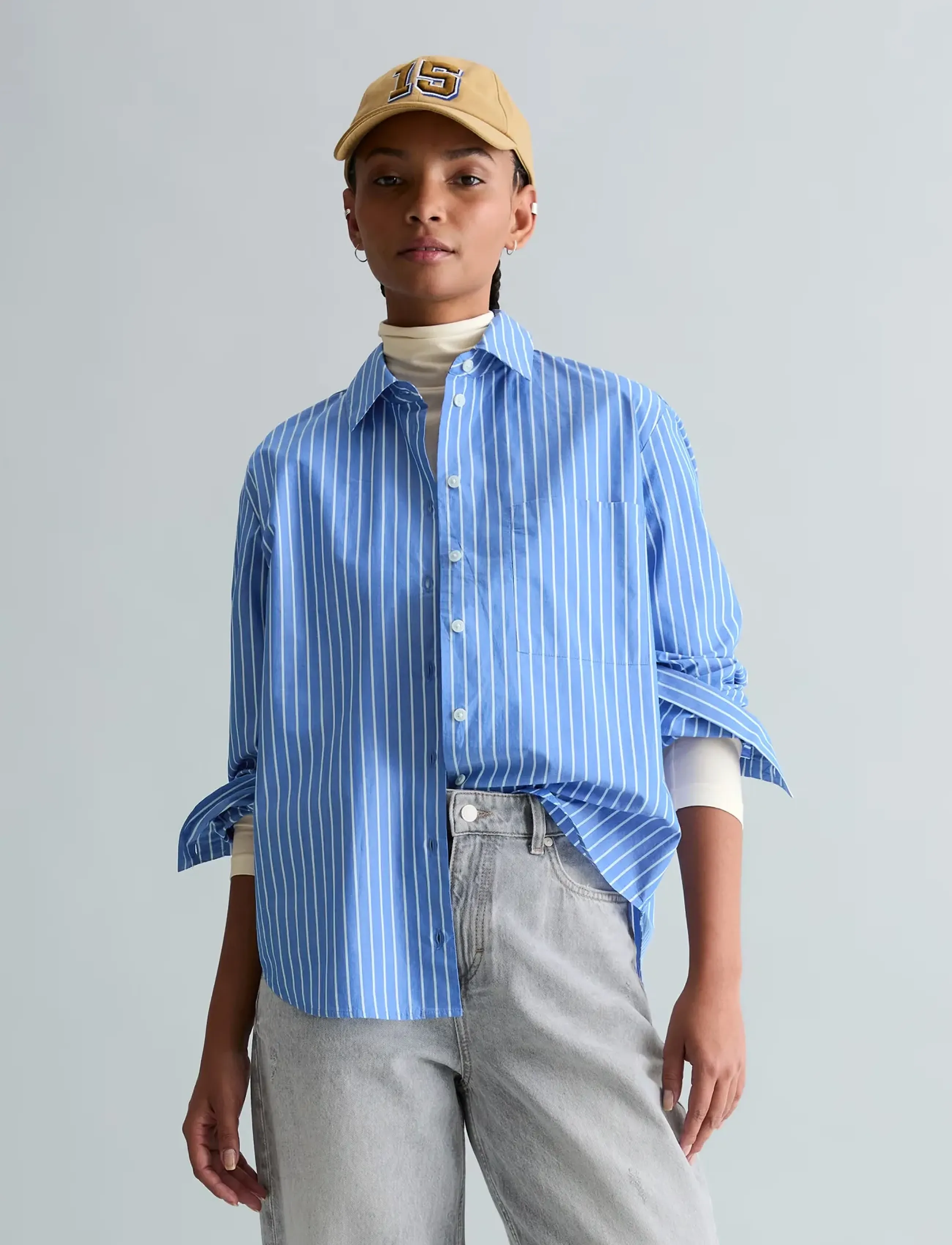 Marc O'Polo - Woven Blouses Longsleeve - langærmede skjorter - medium blue_multi_06 - 5