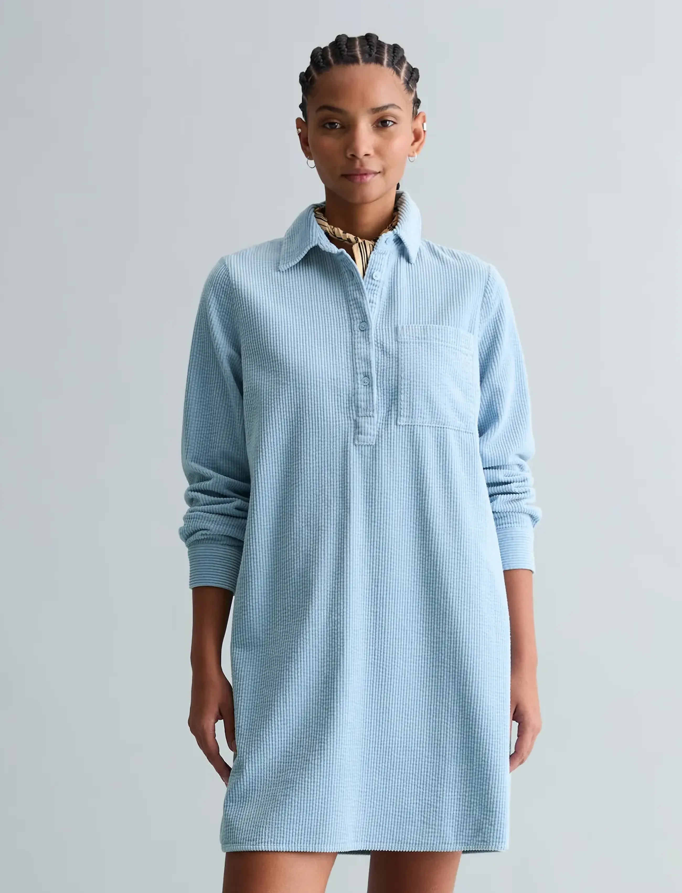 Marc O'Polo Woven Dresses, L, Blau - Short Dress, Frauen