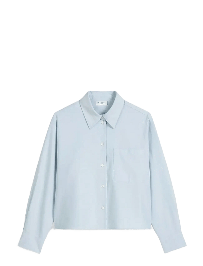 Marc O'Polo - Woven Blouses Longsleeve - langærmede bluser - light blue_multi_01 - 1
