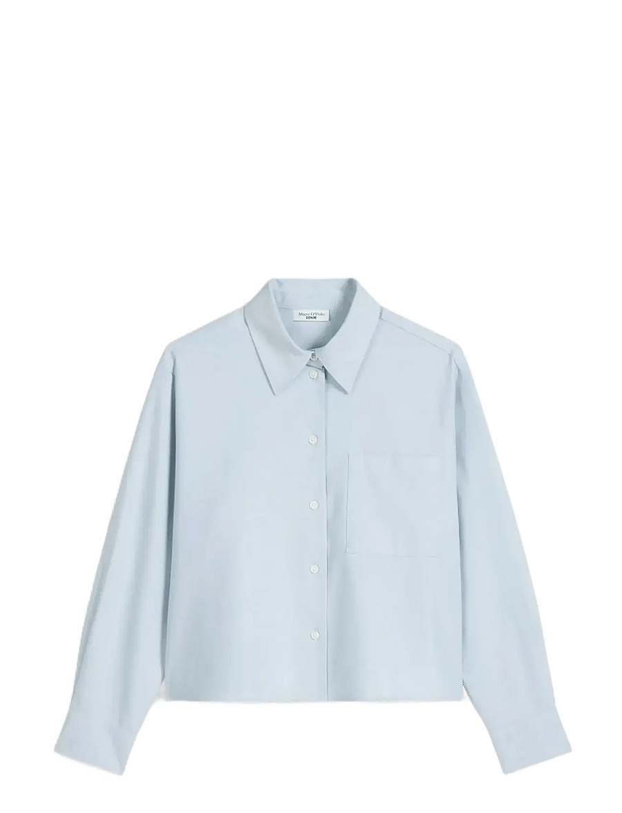 Marc O'Polo - Woven Blouses Longsleeve - langärmelige blusen - light blue_multi_01 - 1