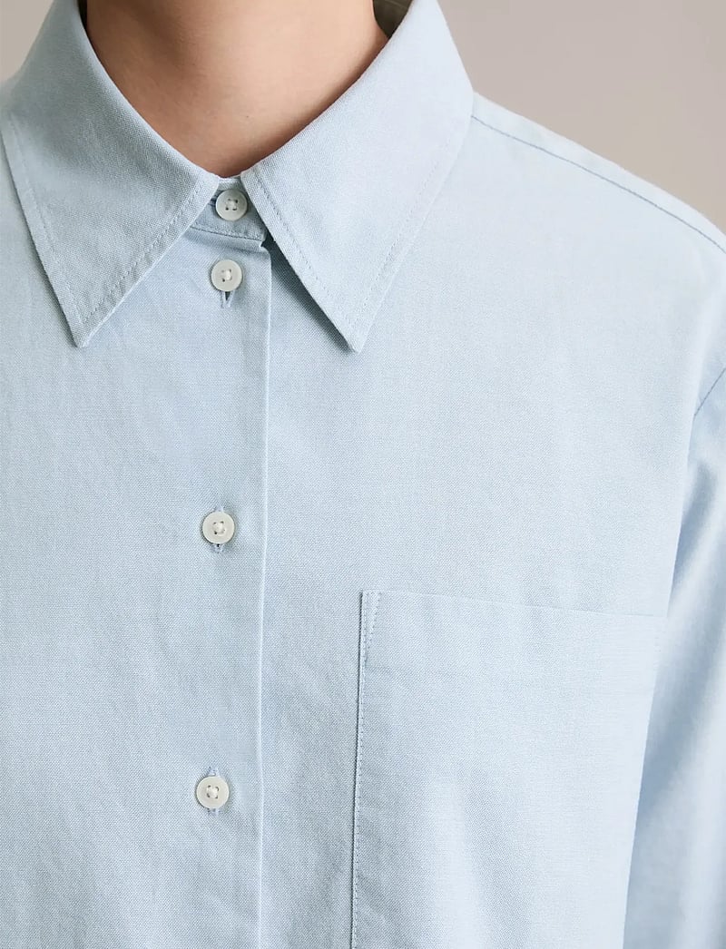 Marc O'Polo - Woven Blouses Longsleeve - langærmede bluser - light blue_multi_01 - 2