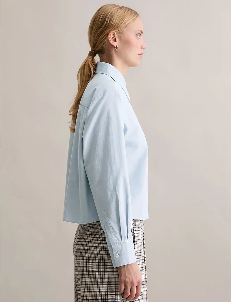 Marc O'Polo - Woven Blouses Longsleeve - langærmede bluser - light blue_multi_01 - 3