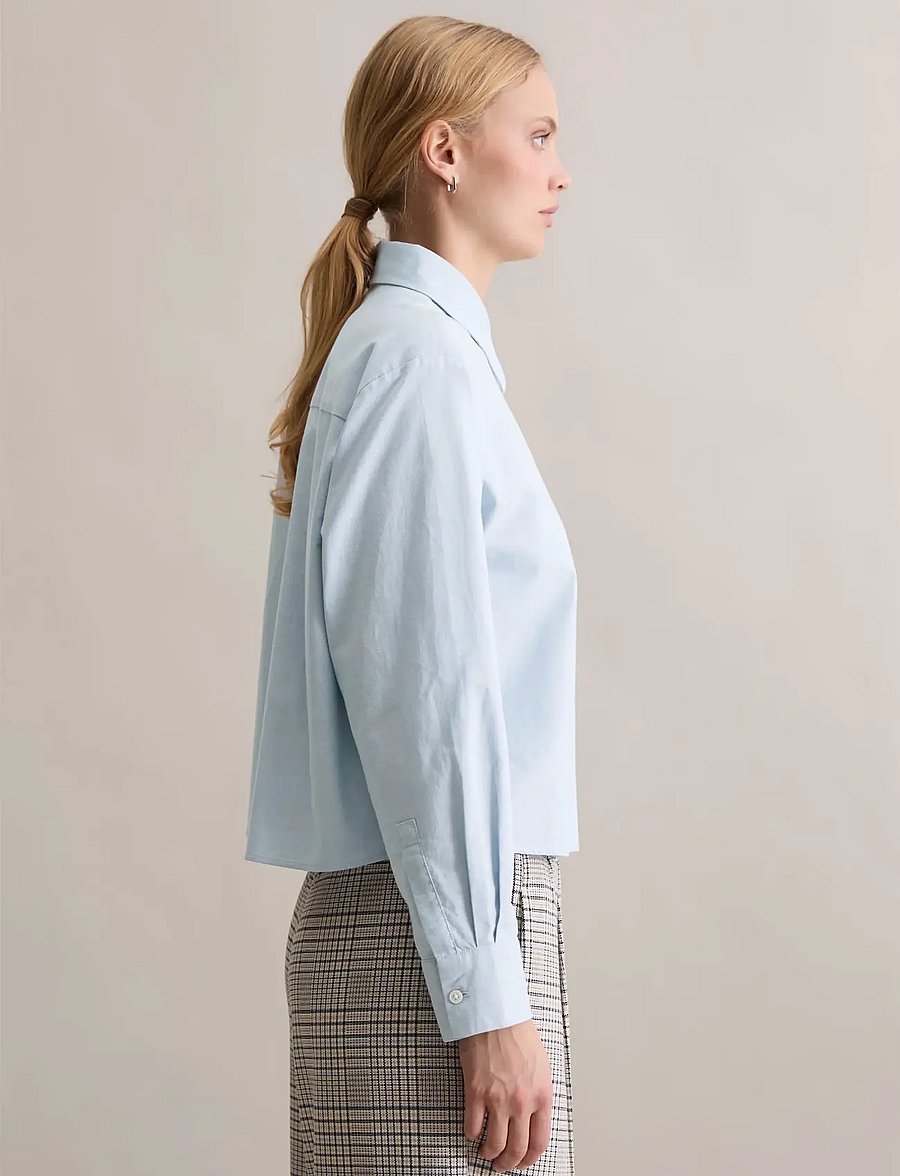 Marc O'Polo - Woven Blouses Longsleeve - langärmelige blusen - light blue_multi_01 - 3