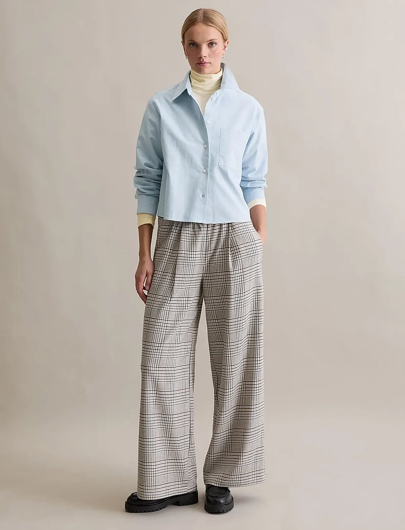 Marc O'Polo - Woven Blouses Longsleeve - langærmede bluser - light blue_multi_01 - 4