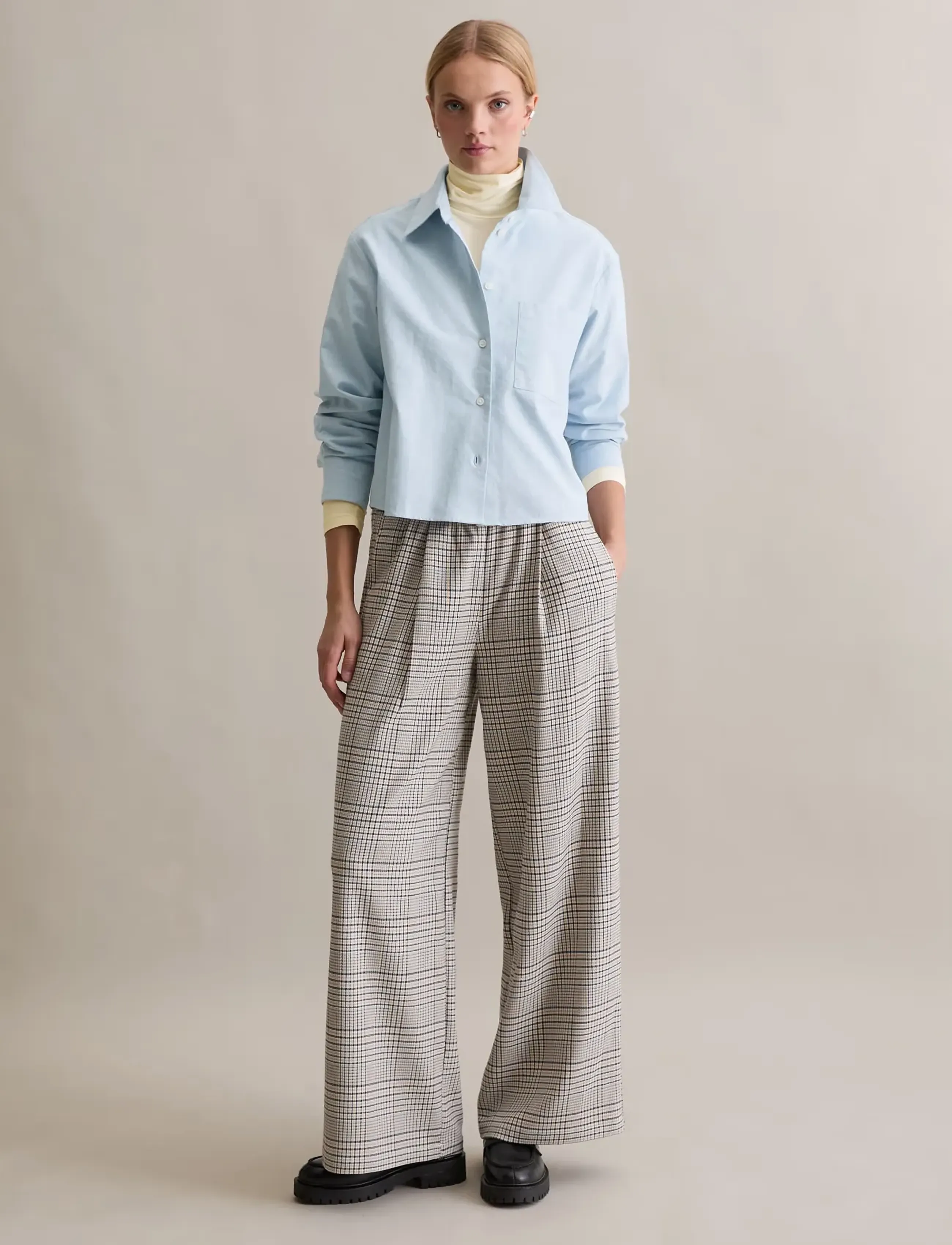 Marc O'Polo - Woven Blouses Longsleeve - langärmelige blusen - light blue_multi_01 - 4