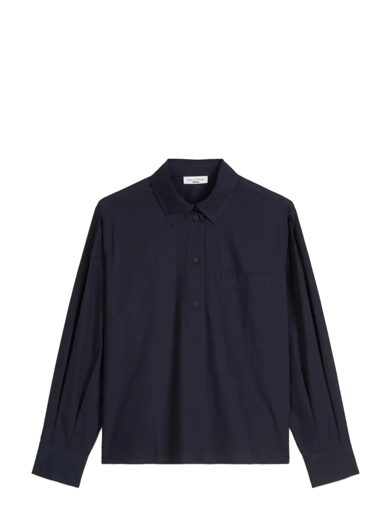 MARC O'POLO Woven Blusen Longsleeve Navy - XL - Damen