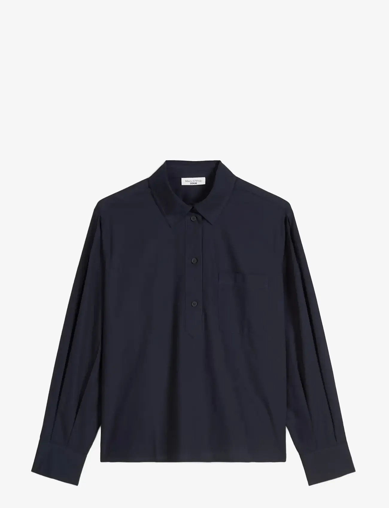 Marc O'Polo - Woven Blouses Longsleeve - langærmede bluser - blue depths - 1