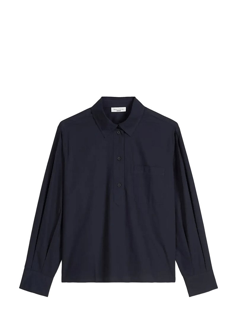 Marc O'Polo - Woven Blouses Longsleeve - langærmede bluser - blue depths - 1