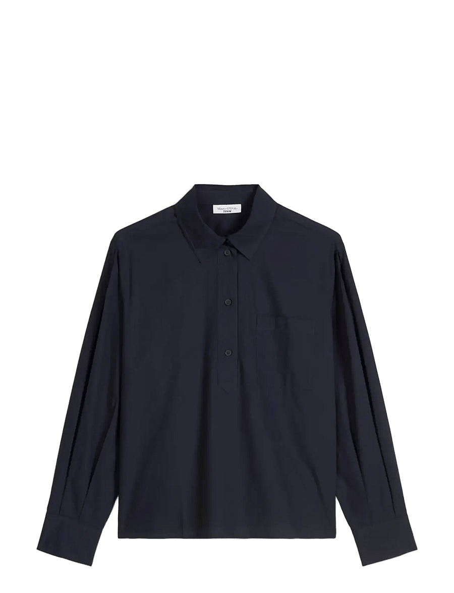 Marc O'Polo - Woven Blouses Longsleeve - langärmlige blusen - blue depths - 1