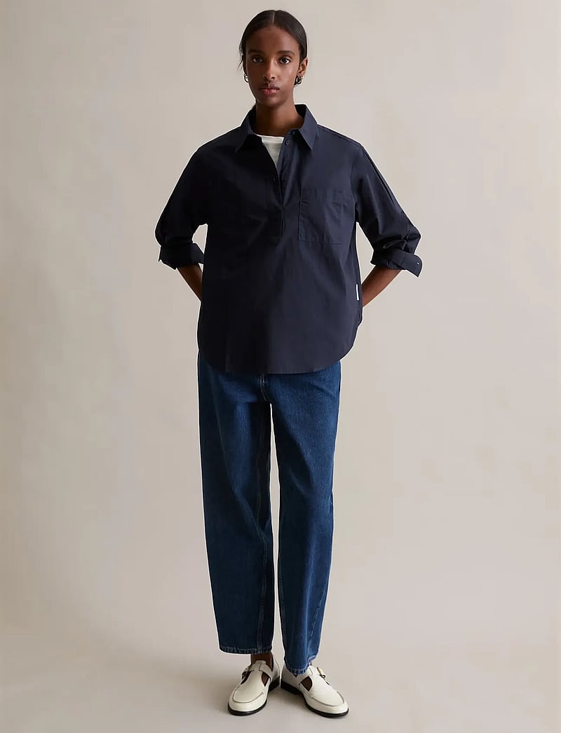 Marc O'Polo - Woven Blouses Longsleeve - langærmede bluser - blue depths - 5
