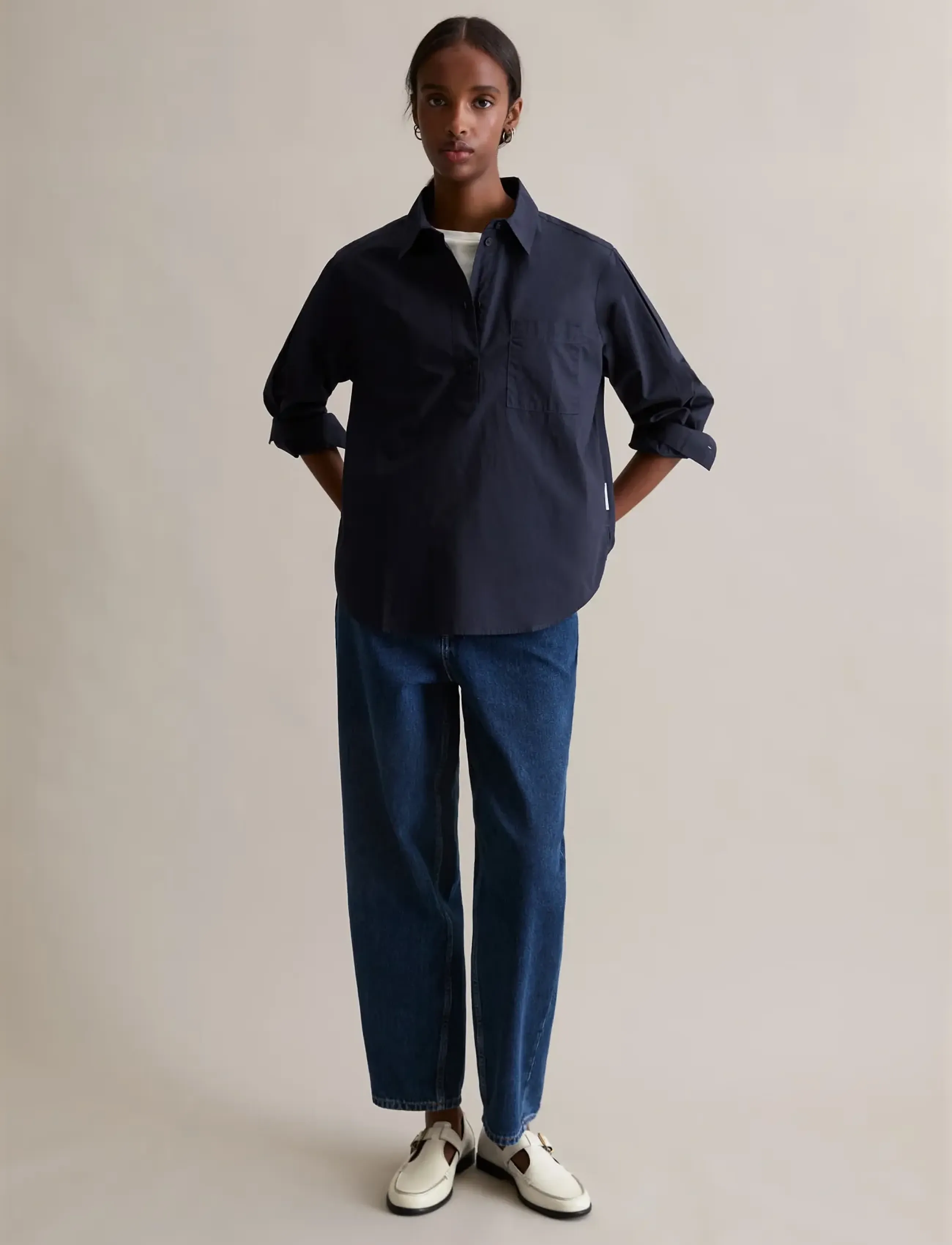 Marc O'Polo - Woven Blouses Longsleeve - langärmlige blusen - blue depths - 5