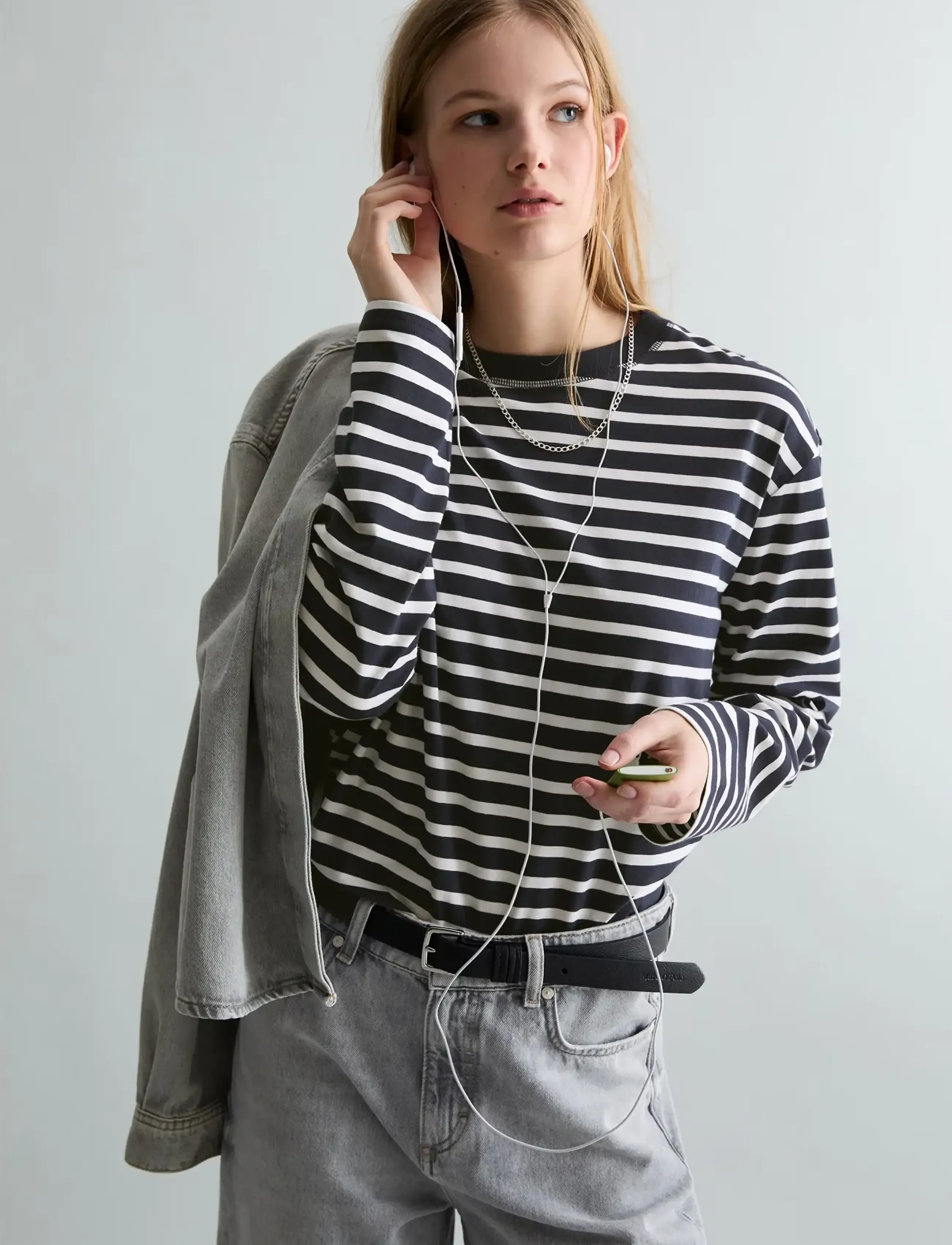 Marc O'Polo - Jersey T-Shirts Longsleeve - langærmede toppe - dark blue_multi_04 - 0